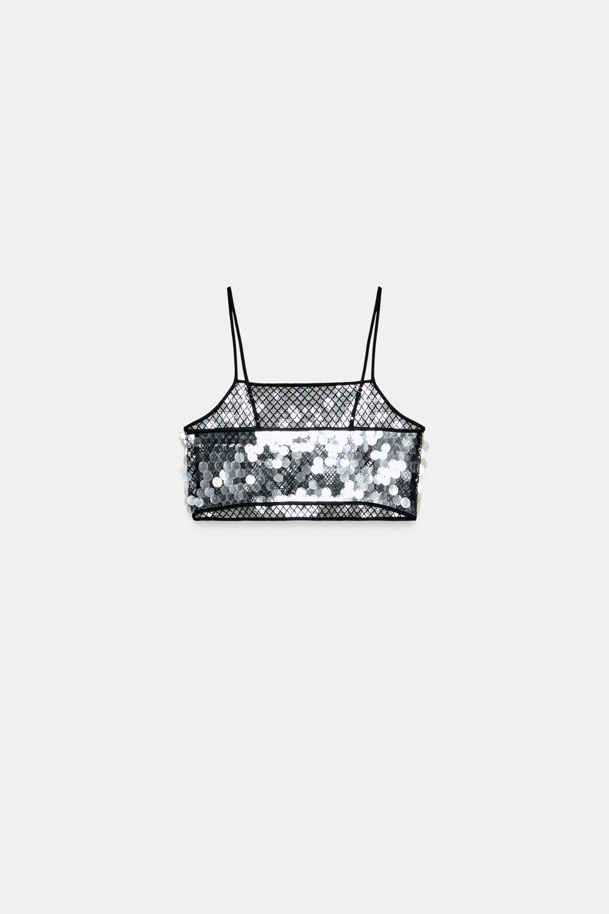 SEQUIN CROP TOP